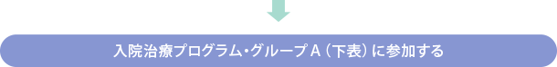 入院治療プログラム・グループＡ（下表）に参加する